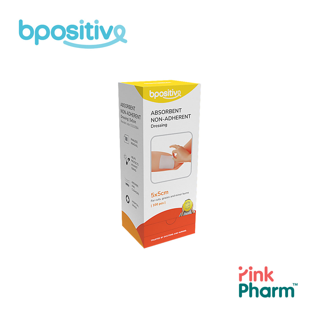 BPositive Absorbent Non-Adherent Dressing (5 x 5cm)