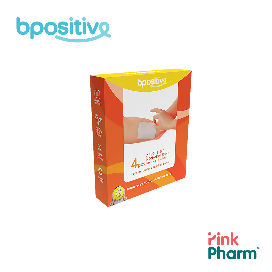 BPositive Absorbent Non-Adherent Dressing (5 x 5cm)