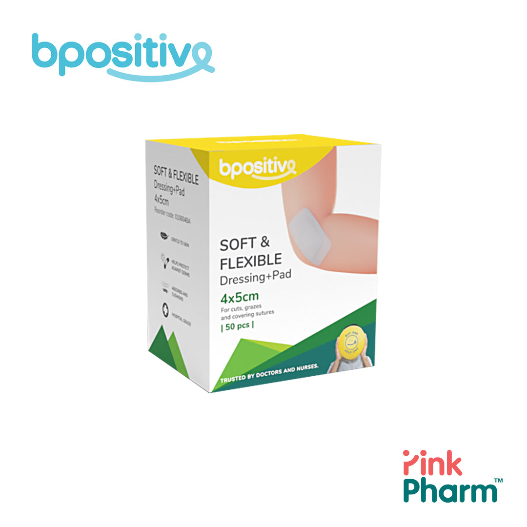 BPositive Soft & Flexible Dressing + Pad (4 x 5cm)