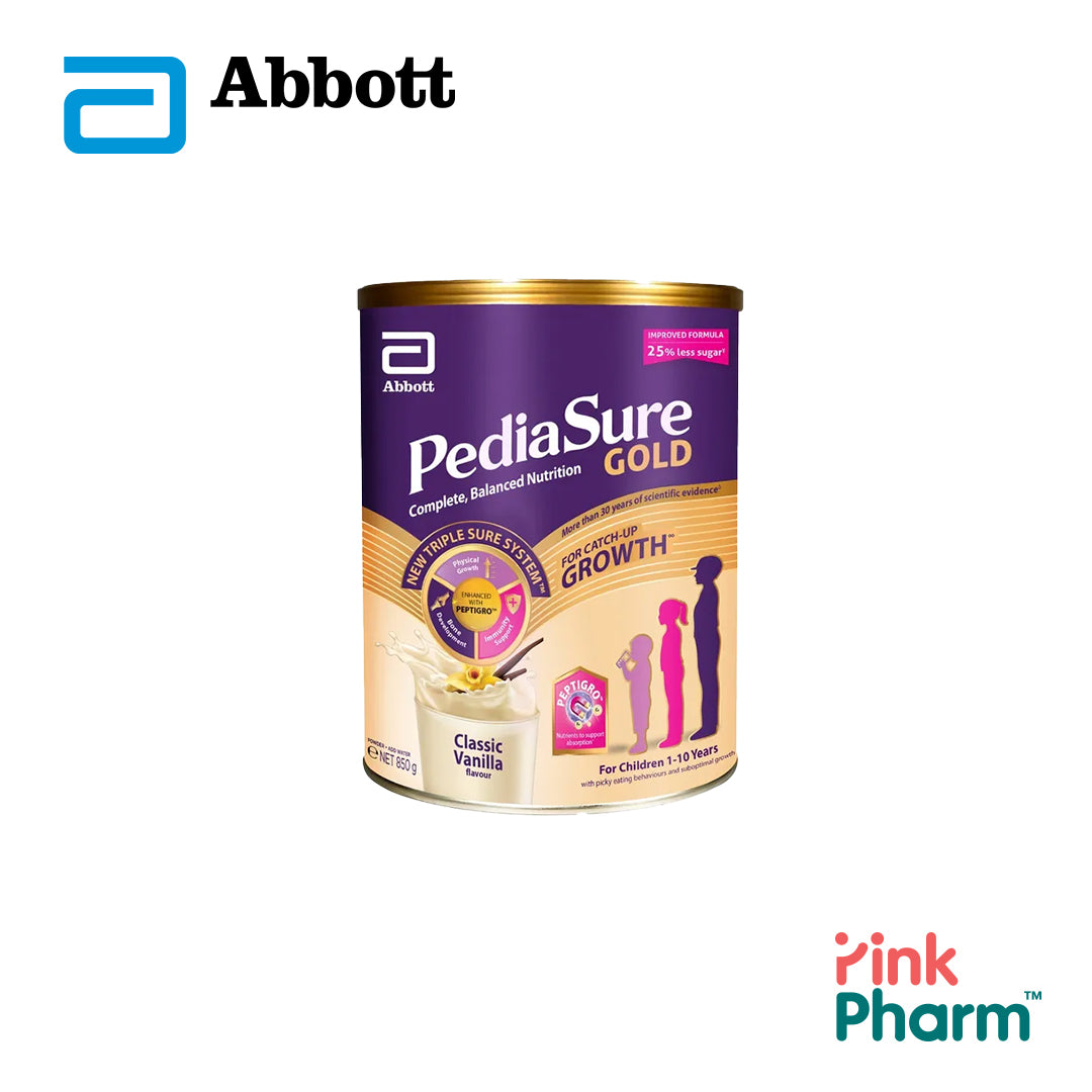 Pediasure Gold w PeptiGro Vanilla (850g)