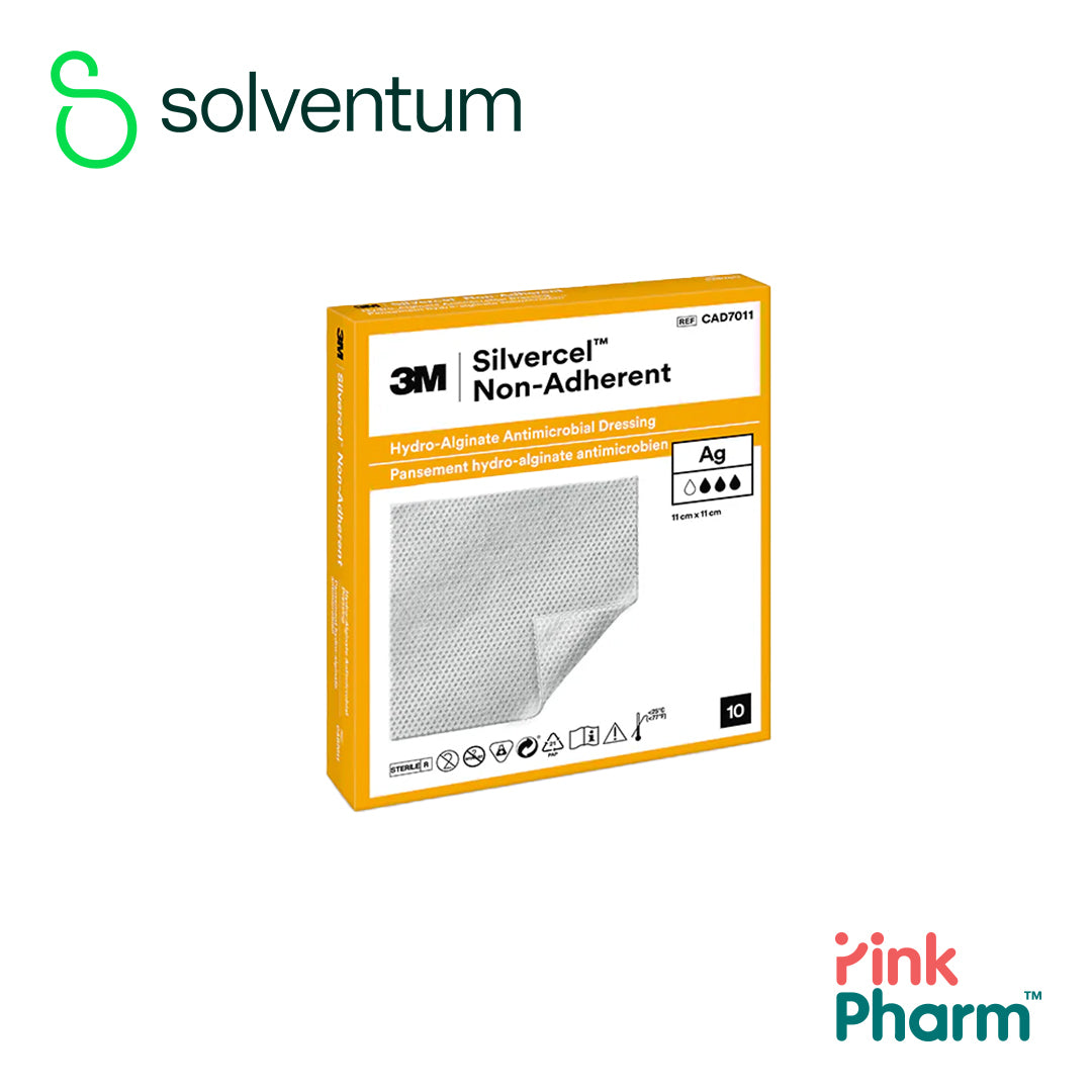 3M SILVERCEL Non-Adherent HYDRO-ALGINATE Dressing 11 x 11cm